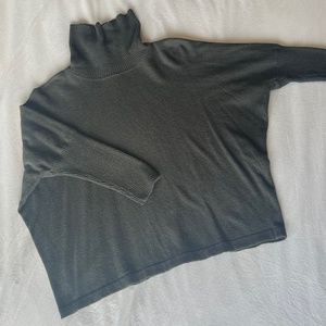 Dark Green Turtleneck Sweater